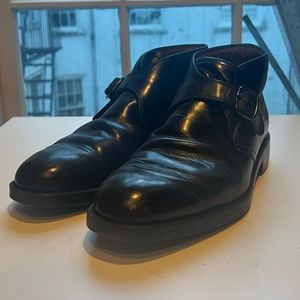 Tods Monkstrap Black Leather Shoes